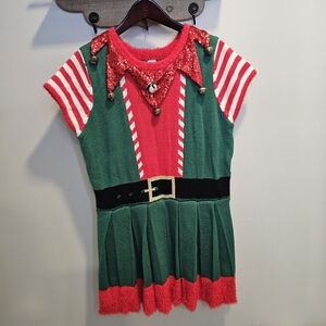 holiday time dress Girls: At The Time Emerald Plaid Dress, (8/10) - The Mint Julep Boutique
